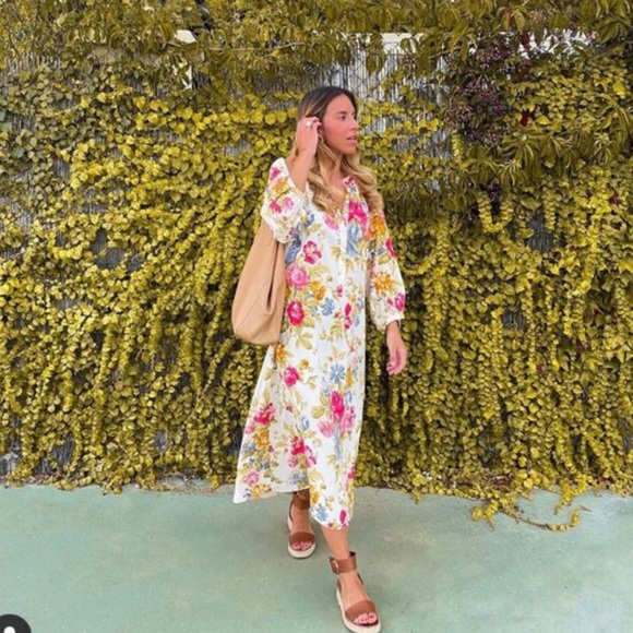 Zara Floral Print Dress - Picture 6 of 11